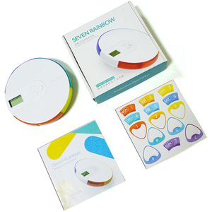 Hot bán 7-khoang xách tay mini điện tử hộp thuốc thông minh kỹ thuật số <span class=keywords><strong>Pill</strong></span> lưu trữ Trường hợp với thời gian làm bằng kim loại PP - Product Image 3