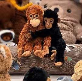 Nuovo Peluche <span class=keywords><strong>Scimmietta</strong></span> Giapponese <span class=keywords><strong>Carina</strong></span> con Imbottitura in Cotone PP 31-50cm - Product Image 4