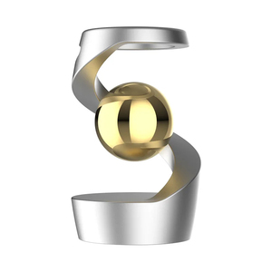 Venta al por mayor de giroscopio giratorio de aluminio Art Deco decorativo para descompresión e hipnosis, regalo para adultos, alivio del estrés de escritorio - Product Image 1