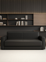 Canapé de bureau en cuir véritable, simple, pour réception professionnelle, petit appartement, deux places, trois places, location, magasin de vêtements, espace de repos