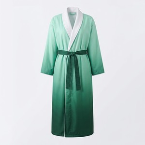 Robes kimono en satin ombré - Vêtements haut de gamme pour hôtels et spas avec bordure contrastée - Product Image 5