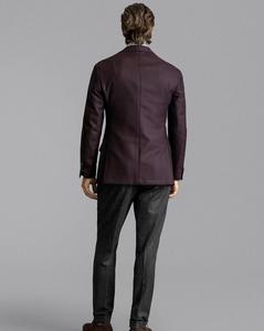 <span class=keywords><strong>Veste</strong></span> de costume en laine <span class=keywords><strong>bordeaux</strong></span> haut de gamme pour hommes mode printemps automne <span class=keywords><strong>veste</strong></span> de costume décontracté <span class=keywords><strong>blazer</strong></span> pour hommes - Product Image 2
