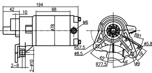 Conjunto de Arranque para Motores de Barco Gongjiu <span class=keywords><strong>Serie</strong></span> 12V 0.7KW Nuevo 31200-ZF5-L32/5917 con 12 Meses de Garantía para GXV340/GXV390 - Product Image 2