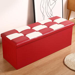 Katlanır depolama osmanlı tezgah özel dikdörtgen siyah PU deri yatak odası <span class=keywords><strong>Modern</strong></span> tasarım Caishi yüksek kaliteli - Product Image 2