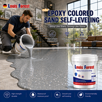 Revêtement de sol époxy liquide auto-nivelant couleur sable écologique monocomposant pour ciment intérieur – Approvisionnement direct usine