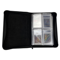 Classeur de rangement personnalisé à 4 pochettes pour cartes de collection TCG, BGS, SGC, CGC, avec porte-cartes gradués