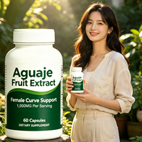 Complément en capsules de 1000 mg d'extrait de fruits et d'herbes (Maca, Aguaje) en poudre, marque privée OEM, pour la prise de poids et le soutien de la courbe corporelle - Vente en gros
