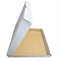 Boîte à pizza jetable en kraft écologique, recyclable, résistante à l'huile, avec logo personnalisé pour restaurant de restauration rapide SP3678