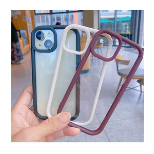 Custodia Protettiva di Lusso in Acrilico Rigido Antiurto per <span class=keywords><strong>iPhone</strong></span> 11 <span class=keywords><strong>12</strong></span> 13 14 15 16 17 <span class=keywords><strong>Pro</strong></span> <span class=keywords><strong>Max</strong></span> con <span class=keywords><strong>Cover</strong></span> Posteriore Trasparente e Cornice Protettiva per Fotocamera - Product Image 1