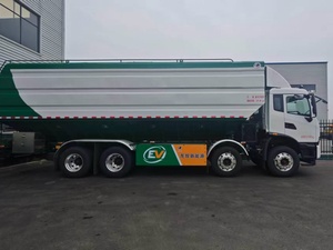 Camion de transport de granulés diesel 6x4 avec benne basculante, utilisé pour la livraison de céréales et d'aliments pour volailles, camion-citerne à silo pour poudre - Product Image 4