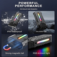 Petite lampe torche LED EDC avec lumière UV 365nm