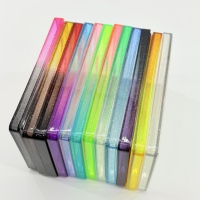 MLY Protecteur de carte gradée en TPU transparent de 4 pouces, type panneau arrière, avec pare-chocs et protection de plaque, coloré, couleurs assorties