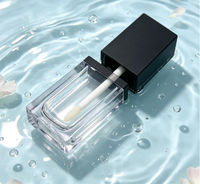 Vente en gros de flacons de gloss à lèvres carrés plats vides de 8 ml, minces, portables, avec impression personnalisée, emballage cosmétique