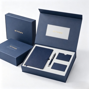 Boîte cadeau d'entreprise, design pliable magnétique, emballage personnalisé avec logo, pour cadeaux d'employés, solutions de cadeaux d'affaires en gros - Product Image 1
