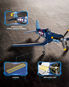 Avion jouet <span class=keywords><strong>F4U</strong></span> <span class=keywords><strong>Corsair</strong></span> en mousse à ailerons, à voilure fixe avec gyroscope, acrobaties à une touche et auvent amélioré - Product Image 5