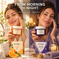 Crème de Jour à la Vitamine C, Crème de Nuit au Rétinol, Éclaircissante, Hydratante, Soins de la Peau, Fabricant OEM ODM en Marque Blanche, Vente en Gros