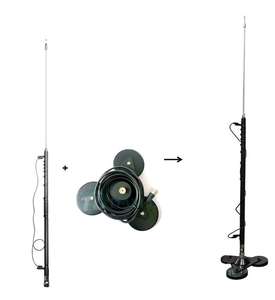 1,3 м HF 3-50 мГц антенна и тройное сильное магнитное основание, кабель настройки с регулируемой частотой, телескопическая внедорожная автомобильная антенна - Product Image 1