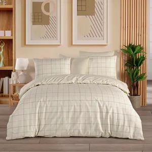 Parure de lit double Karden Flower Dream en coton popeline 100% coton, plusieurs couleurs, housse de couette, drap plat, 2 taies d'oreiller - Product Image 2