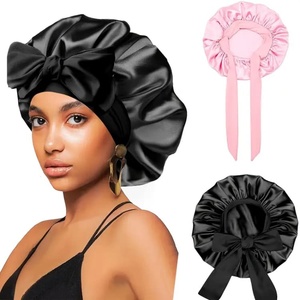 Usine de cheveux <span class=keywords><strong>INSI</strong></span> Cadeau gratuit Accessoires de cheveux pour femmes à bas quantité minimale de commande Bonnet en soie satinée avec logo personnalisé pour perruques - Product Image 4