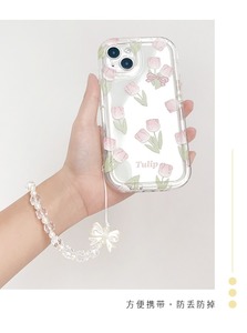 Charme de téléphone élégant en cristal acrylique avec nœud papillon, <span class=keywords><strong>bijoux</strong></span>, cordon, bracelet, porte-clés anti-perte, pendentif Fntech 15cm - Product Image 6