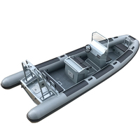 Bateau pneumatique allemand de 23 pieds RHIB 700 à coque en aluminium Orca/Hyloan pour bateau de patrouille