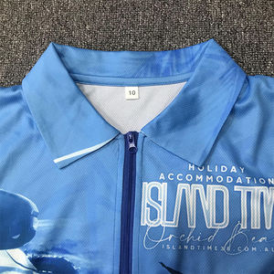 Camisa de pesca con diseño personalizado Polo cuello sublimación patrón UV - Product Image 4