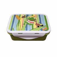 Boîte à lunch bento en plastique réutilisable sans BPA, OEM/ODM, multifonctionnelle, pour enfants, avec couvercle sécurisé, emballage