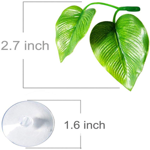 Plaque de feuilles pour poissons <span class=keywords><strong>Betta</strong></span>, écologique, en plastique vert, décorations pour <span class=keywords><strong>aquarium</strong></span>, améliore la santé, habitat naturel - Product Image 6