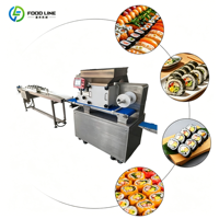 Machine à fabriquer des feuilles de riz pour la production de sushis, facile à nettoyer, avec coupe-rouleaux de sushis