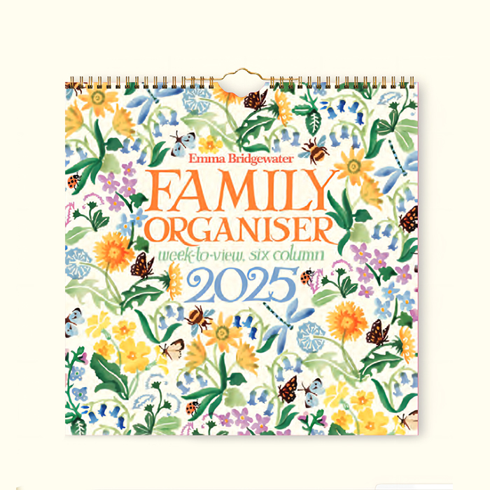 2025 Karussellskalender Emma Bridgewater Wildblumen Planer Wanddraht-O-Papierkalender