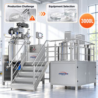 Système de mélange sous vide industriel Imberson 3000L avec plateforme et tuyauterie, unité homogénéisatrice à cisaillement élevé