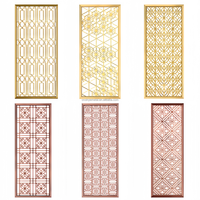 OEM Designs Plaques de séparation perforées en métal sculpté avec peinture et placage de séparation en aluminium pour le sol au plafond