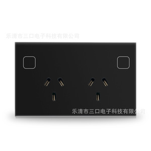 Smart Wifi Dual <b>Socket</b> Au Standard 10A With App Control Timed Power Monitoring Wall Outlet Plastic Material <b>Universal</b> Use - Product Image 2