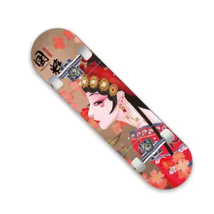 Modello di personalizzazione 4 ruote acero Skateboard 31*8 pollici Skate Board completo per ragazzi adulti