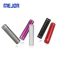 Cadeau : Chargeur de secours portable 2-en-1 en alliage d'aluminium haute capacité, format mini-rouge à lèvres, avec affichage LED et port Micro USB, idéal pour les voyages et l'extérieur