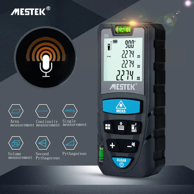 Mini Handheld Laser Rangefinder sight Measure Tool Laser Distance Meter with LCD Backlight 50m Digital Laser Distance Meter