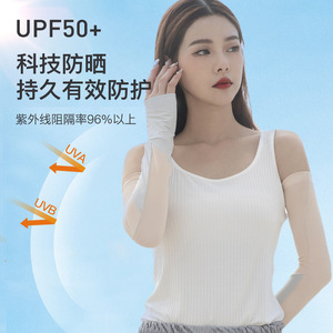 Manchons de refroidissement Jiemeirui, taille unique, color block, protection solaire pour femmes et hommes, sports de plein air - Product Image 2