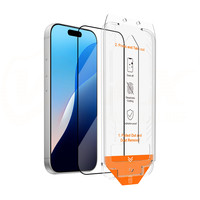 Protection d'écran 2.5D pour iPhone 13 14 15 16 17 18 Pro Max – Verre Trempé Auto-Positionnant, Sans Poussière, Sans Bulles, Film Protecteur