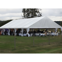 Tentes blanches transparentes de grande capacité pour événements en plein air, imperméables, de qualité commerciale, pour fêtes et mariages