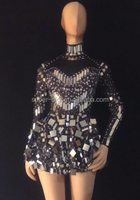 Robe de soirée à paillettes pour fille, robe de bal exotique, robe de danse sur scène