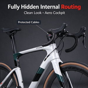 Bicicleta de Carretera TWITTER CYCLONEpro 22 Velocidades, Fibra de Carbono, Cableado Interno, Frenos de Disco Hidráulicos, Bicicleta de Carreras - Product Image 3