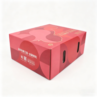 Boîtes en carton ondulé personnalisées pour l'emballage des fraises et des cerises, boîtes en carton léger pour l'exportation