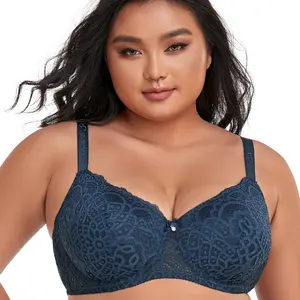Binnys Groothandel Soutien-Kloof Pour Femmes Grande Taille Push Pup F Cup Plus Size Fancy Lace Grote Volle Cup beugel Vrouwen Beha