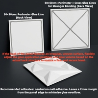 Panneaux muraux 3D en PVC noir personnalisés, imperméables, texturés en diamant, faciles à installer pour la maison, l'hôtel, le bureau