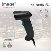 Escáner de Códigos QR Portátil HC-708, Conexión USB con Cable, Escáner de Códigos de Barras 1D 2D Plug and Play, Alta Velocidad, Largo Alcance, para Supermercados