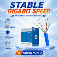 Nouvel arrivage Câble Ethernet Cat6 305m en PVC, FTP, UTP, SFTP, 23AWG, Cuivre Pur, 0.57mm, 4 Brins Torsadés, Haute Qualité