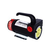 Pompe de transfert de carburant diesel électrique 12V 24V 220V, pompe à huile portable auto-amorçante avec tête de pompe en fonte pour fût et réservoir