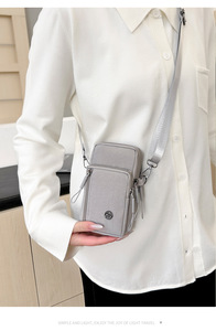 New Nylon Cell Phone <b>Bag</b> Coin Purse Strap <b>Shoulder</b> <b>Bag</b> For Women Wallet Travel Purse <b>Small</b> Sling Zipper Storage <b>Bag</b> - Product Image 6