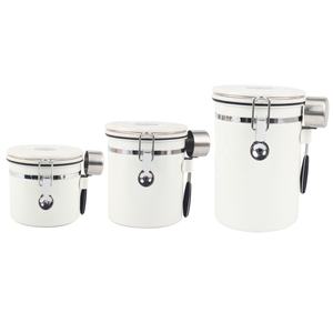 Recipiente para Despensa con Marcador de Fecha y Cuchara Medidora, Recipiente Hermético de Acero Inoxidable para Café - Product Image 6