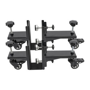 Chariot de manutention de porte JH-Mech Kit d'outils d'installation de porte facile d'utilisation et de conception moderne Chariot de porte réglable en métal 2 pièces - Product Image 4